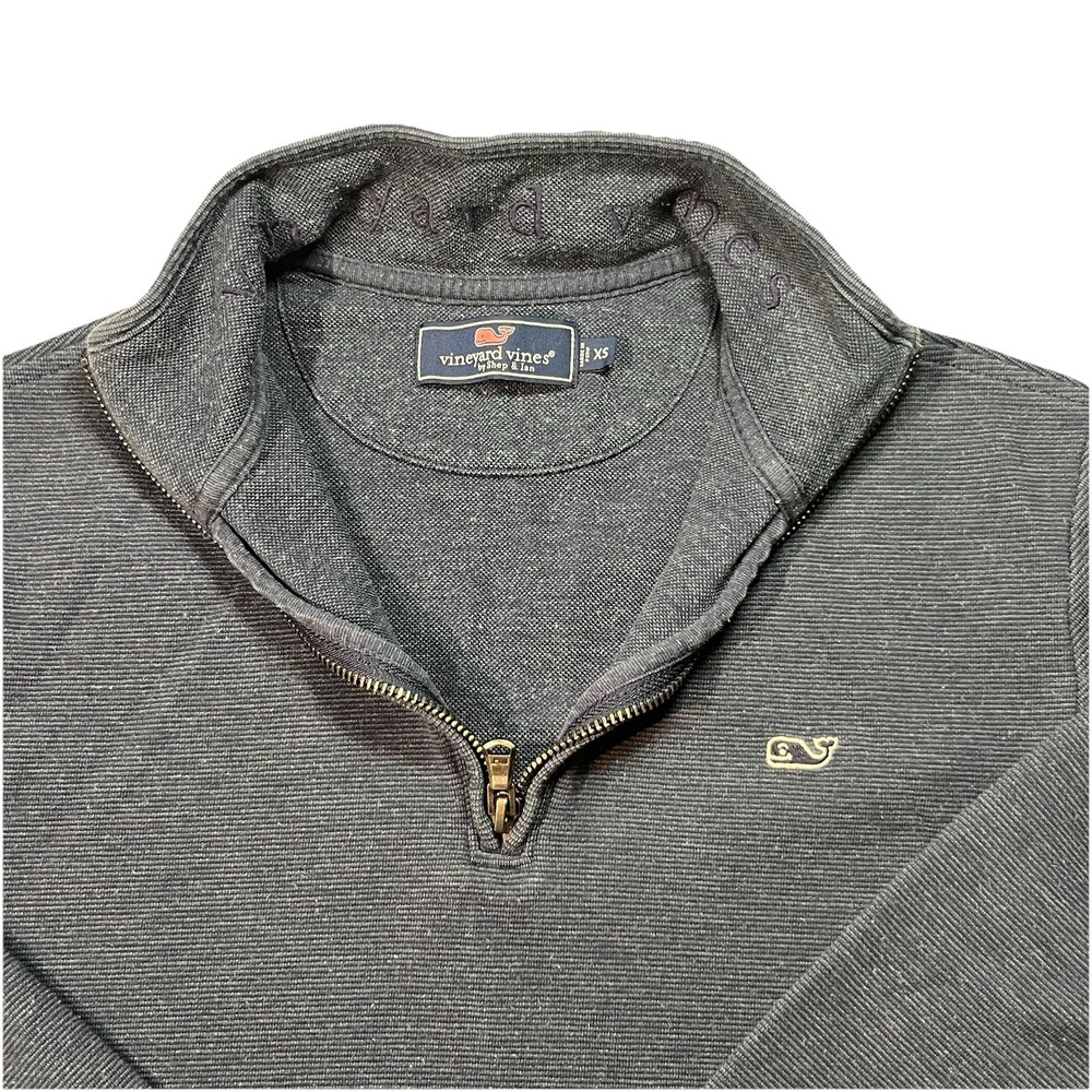 Vineyard Vines Mens XS 1/4 Zip Pullover Sweater Blue Performance Golf EUC